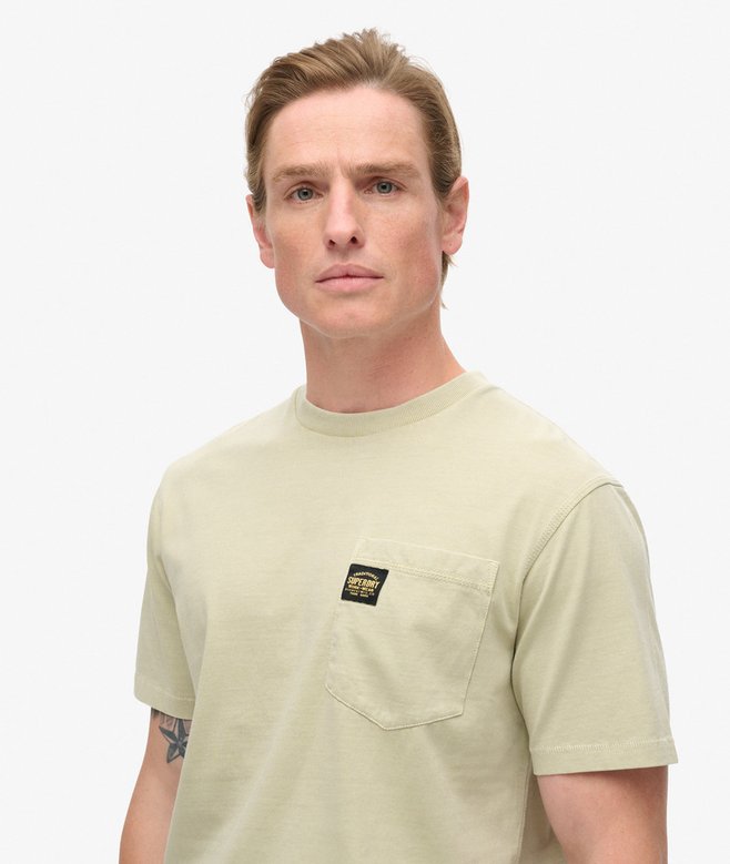 Contrast Stitch Pocket T-Shirt