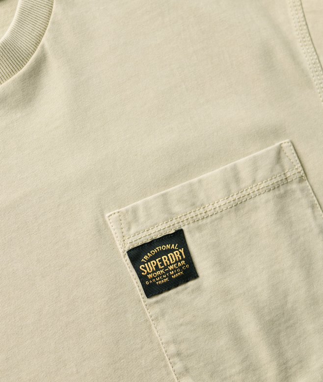 Contrast Stitch Pocket T-Shirt