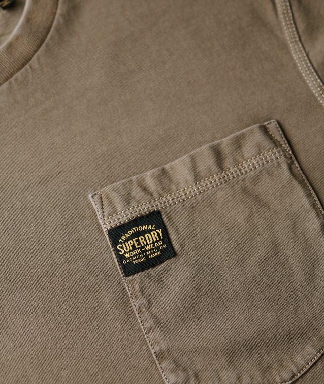 Contrast Stitch Pocket T-Shirt
