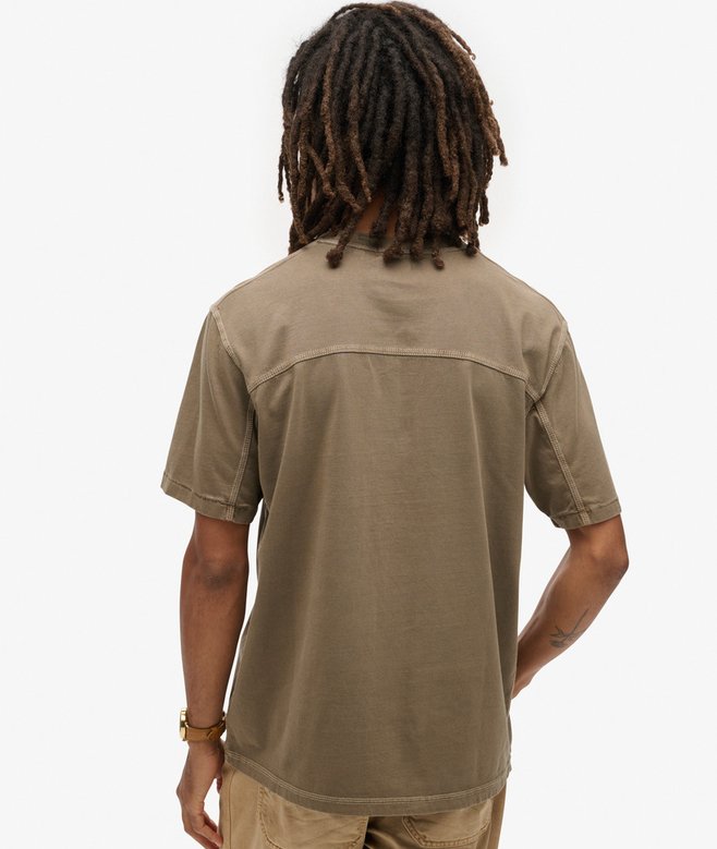 Contrast Stitch Pocket T-Shirt