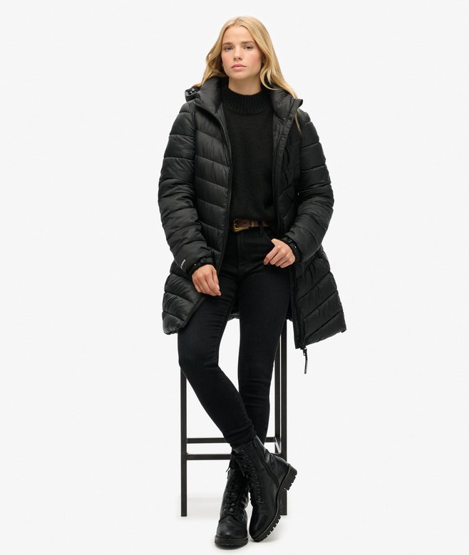 Hooded Fuji Mid Padded Coat