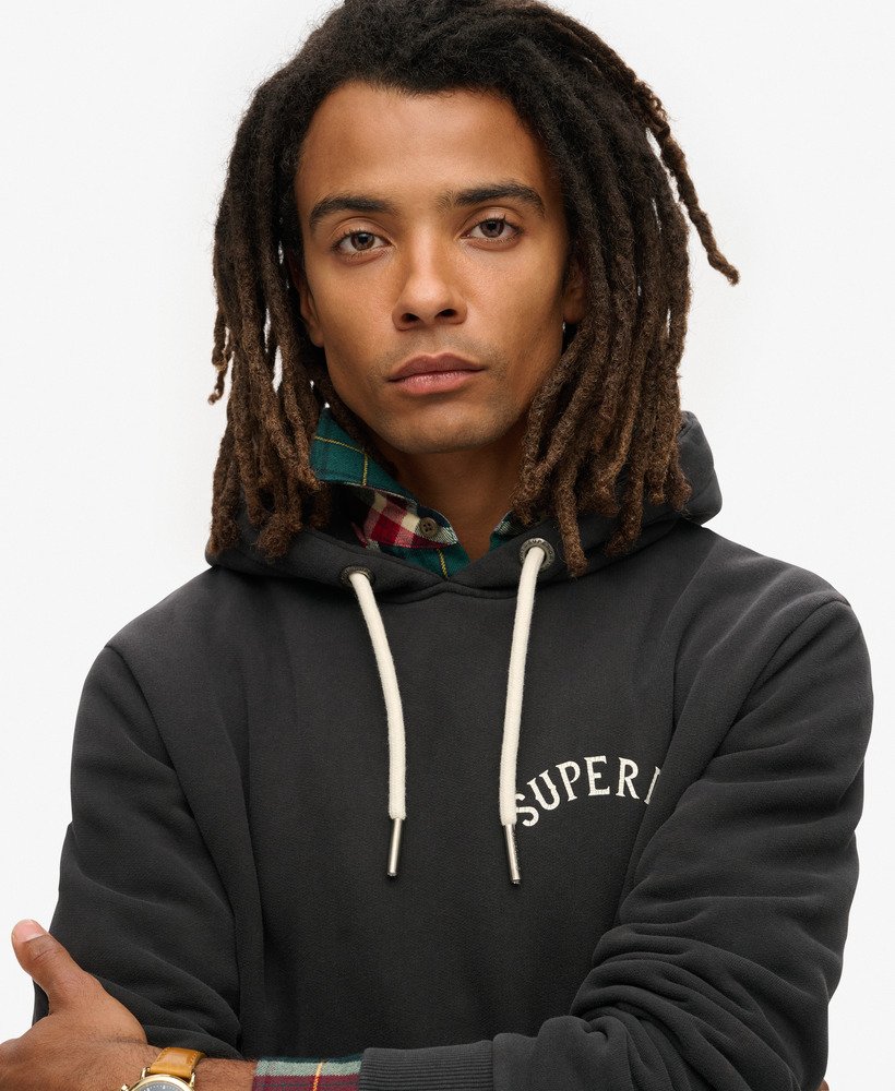 【Superdry】ブラック Superdry タトゥー グラフィック パーカー upload9223368955666514861.jpg?