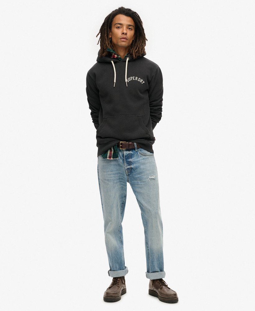 【Superdry】ブラック Superdry タトゥー グラフィック パーカー superdry-Black-Tattoo-Graphic-