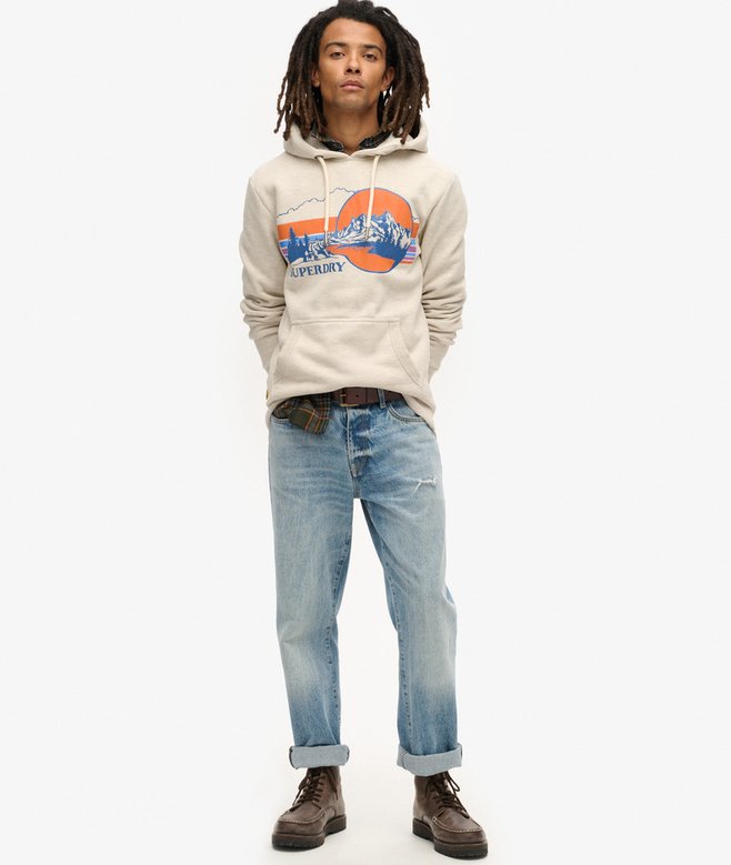 Outdoor Graphic Stripe Hoodie