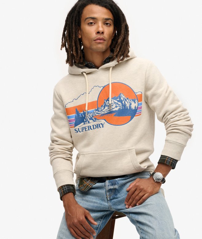 Outdoor Graphic Stripe Hoodie