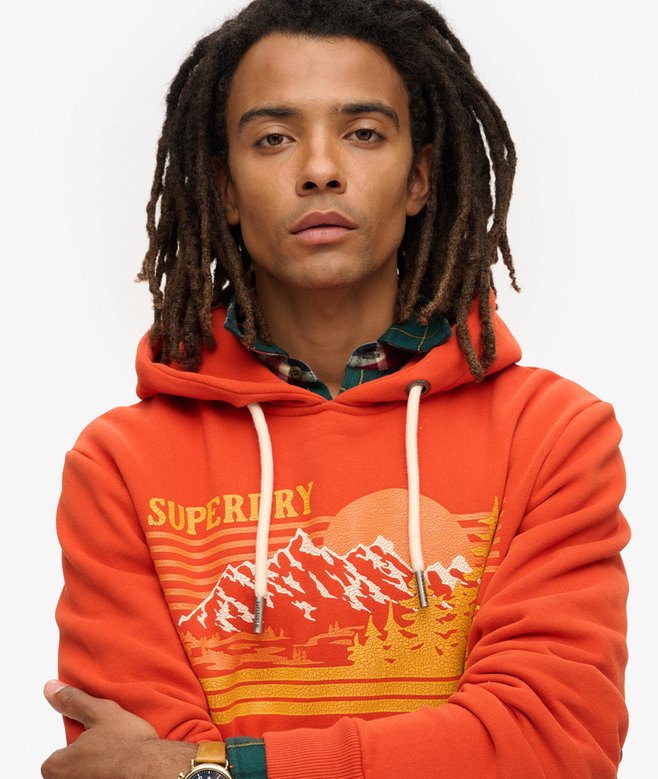 Outdoor Graphic Stripe Hoodie
