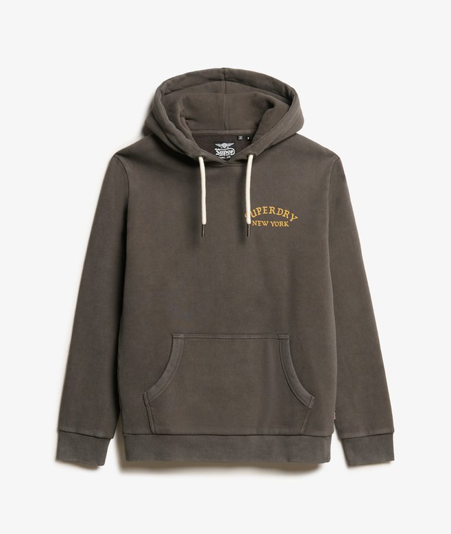 Tattoo Back Graphic Loose Hoodie