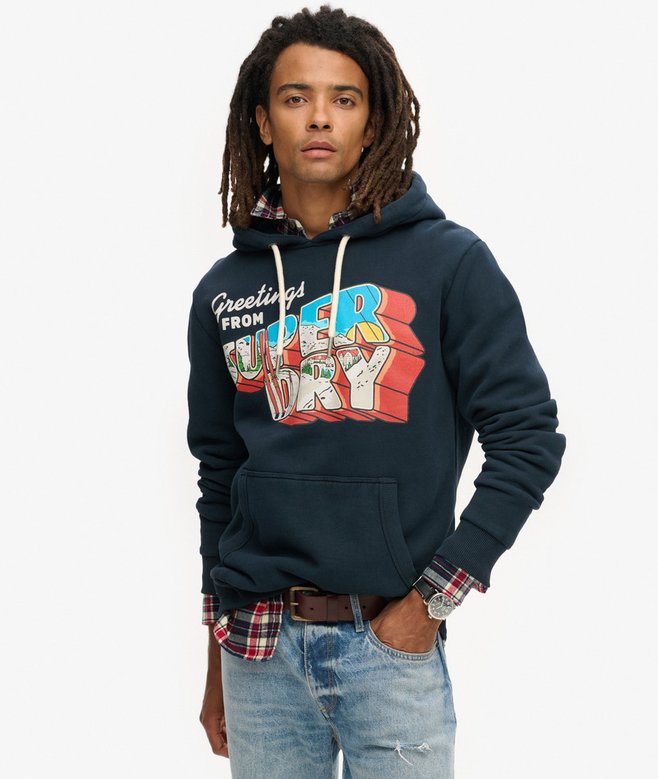Travel Postcard Graphic Hoodie (1) 5 out of 5 stars, 1 reviews More Colours Available Price £29.99 Price reduced from £59.99 to You Save 50%