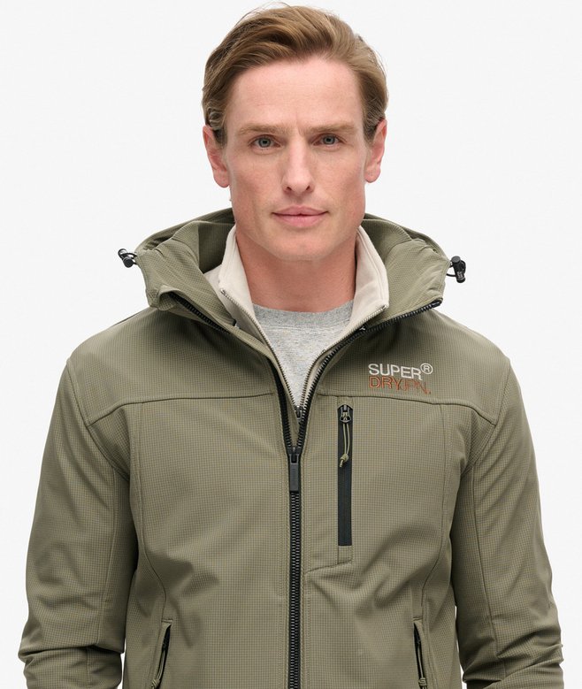 Hooded Ripstop Softshell Trekker Jacket