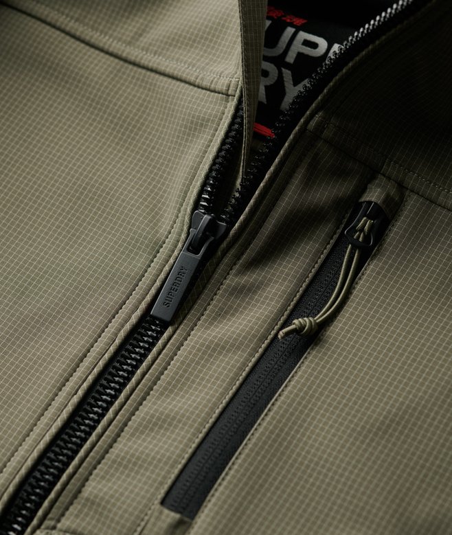 Hooded Ripstop Softshell Trekker Jacket