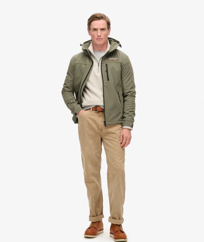 Hooded Ripstop Softshell Trekker Jacket