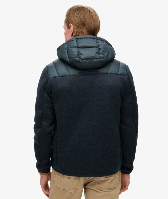 Hooded Knit Storm Hybrid Jacket