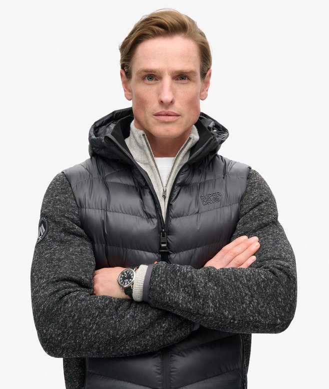 Hooded Knit Storm Hybrid Jacket