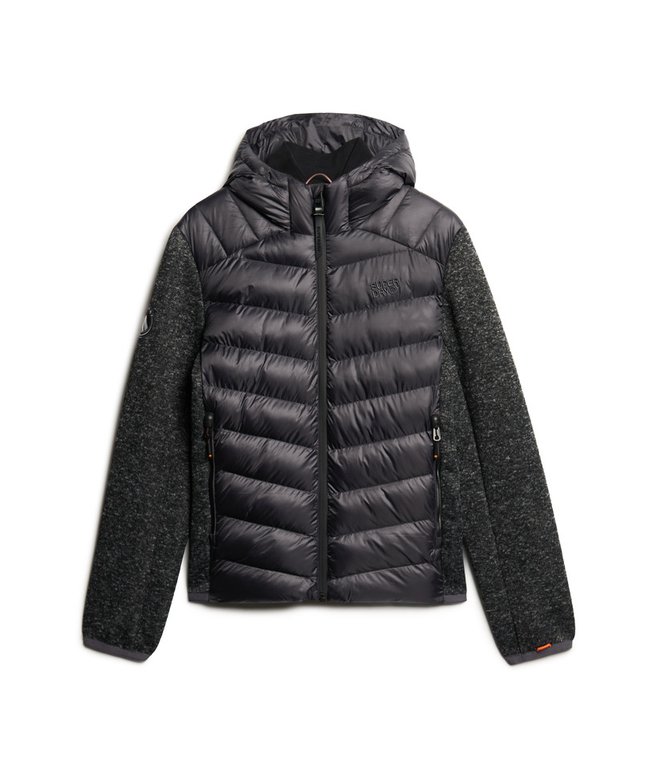 Hooded Knit Storm Hybrid Jacket