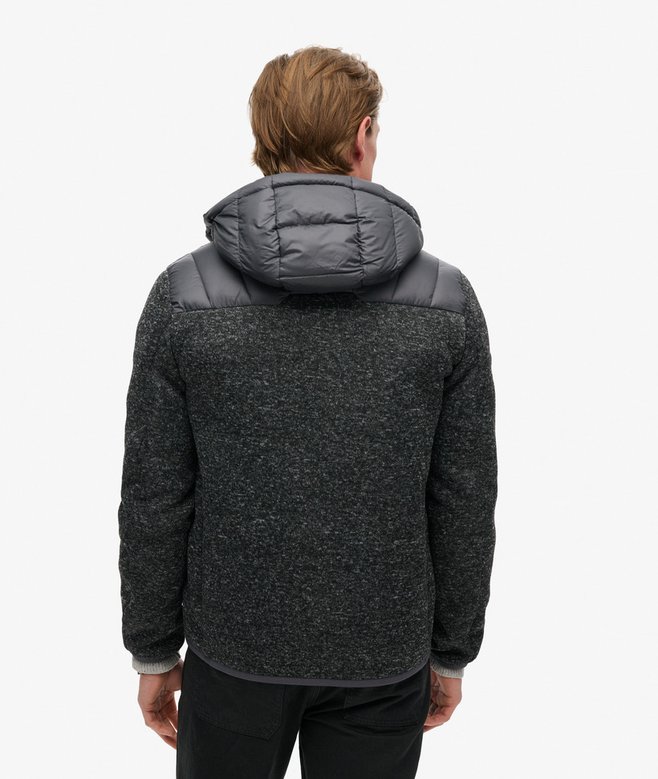 Hooded Knit Storm Hybrid Jacket