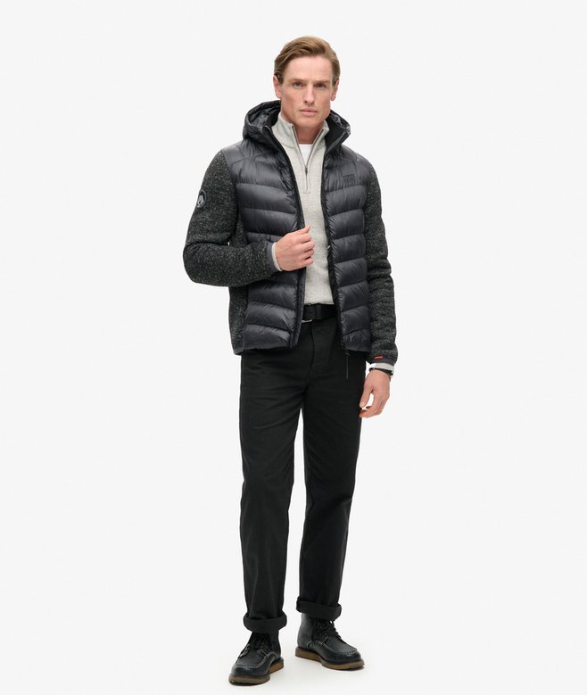 Hooded Knit Storm Hybrid Jacket