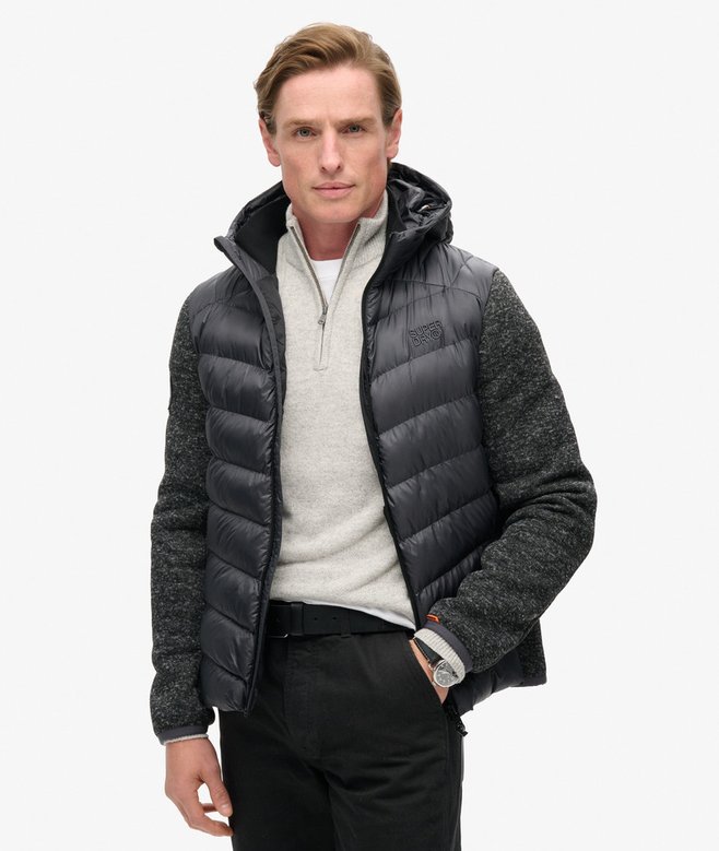 Hooded Knit Storm Hybrid Jacket