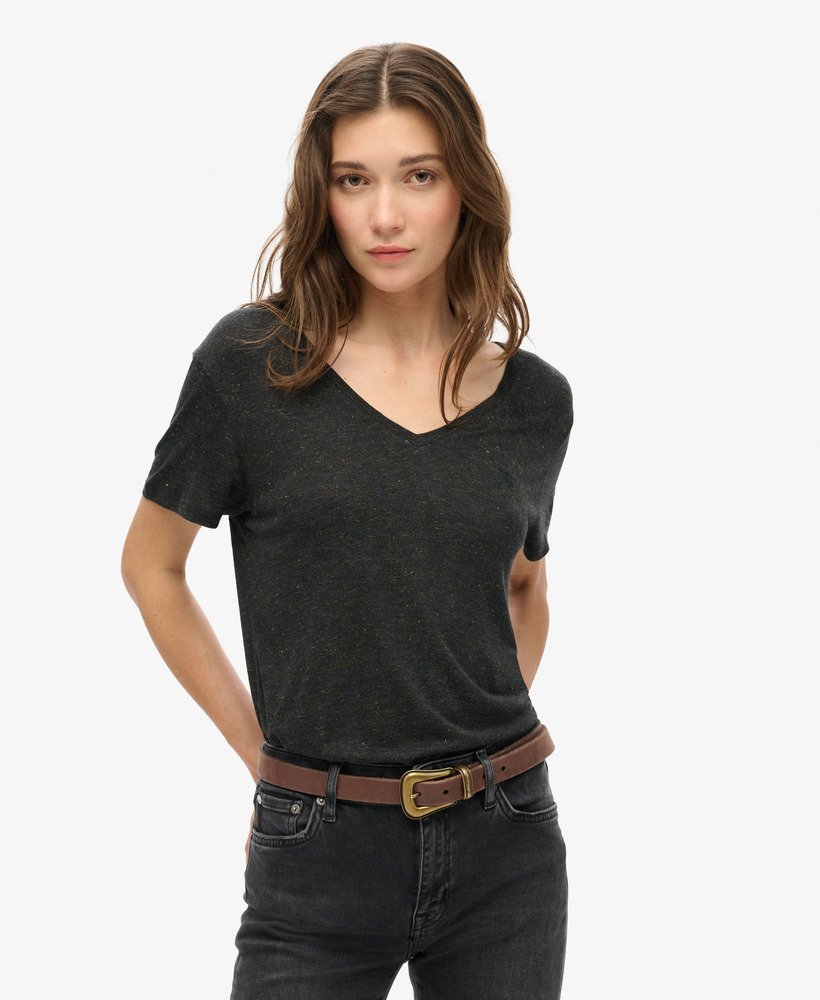 T-shirt donna in cotone pima con grafica animalier lucida