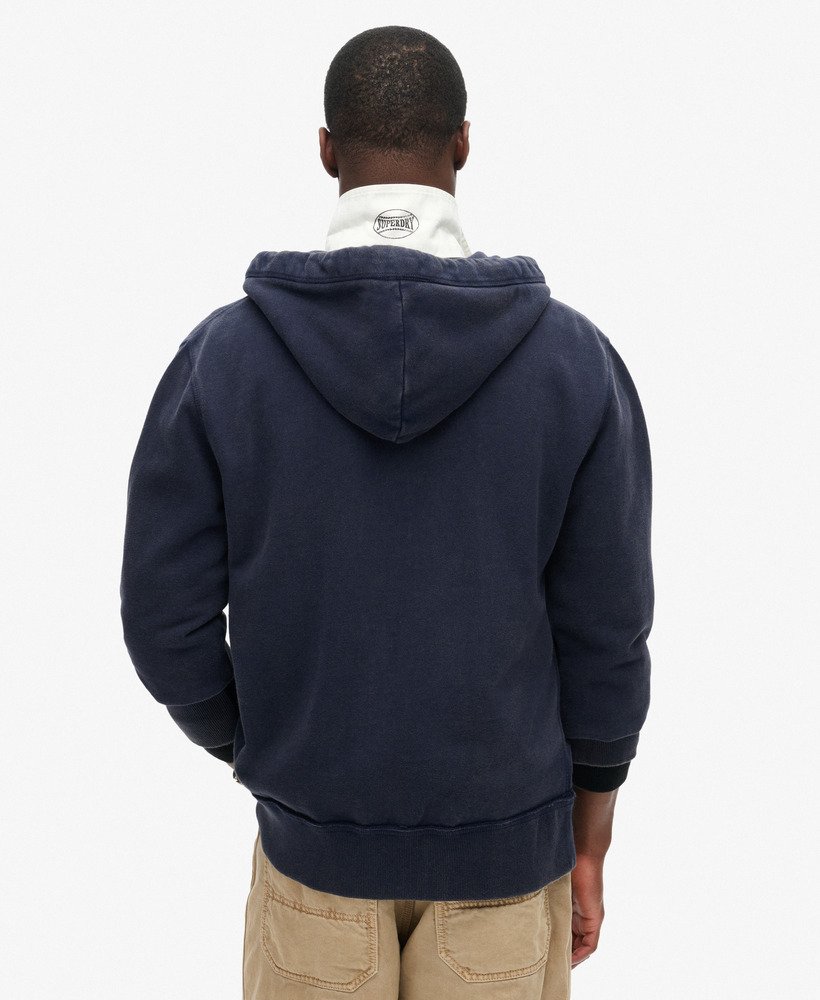 Vintage Print Loose Sport Hoodie main image 1