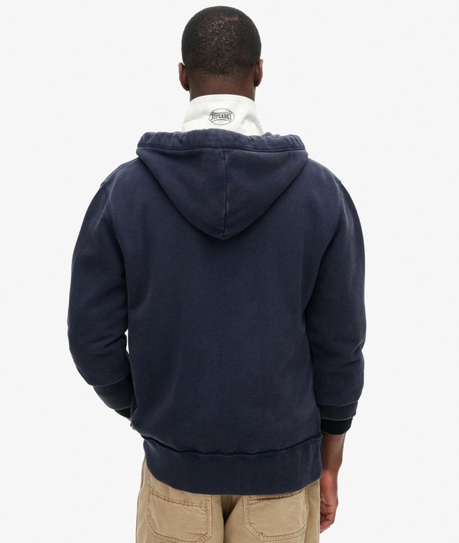 Vintage Athletic Zip Hoodie