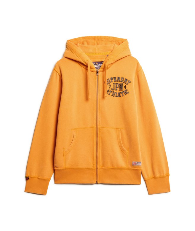 Vintage Athletic Zip Hoodie