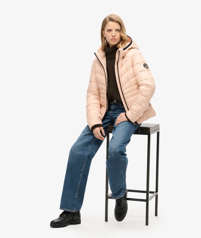 Hooded Fuji Quilted Padded Jacket
