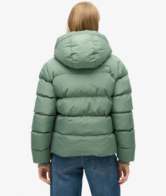 Hooded Sports Puffer Jacket