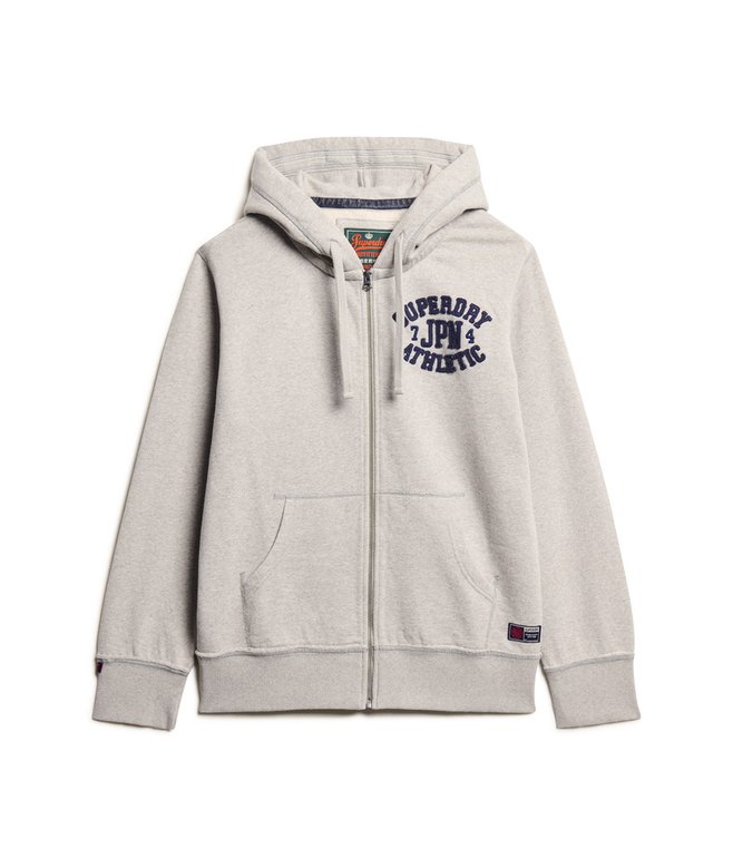 Vintage Athletic Zip Hoodie