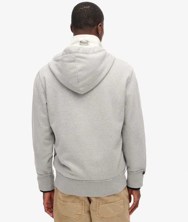 Vintage Athletic Zip Hoodie