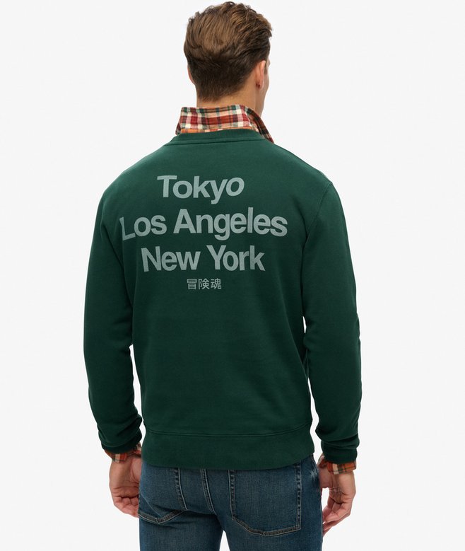 Core Logo City Loose Crew Sweatshirt