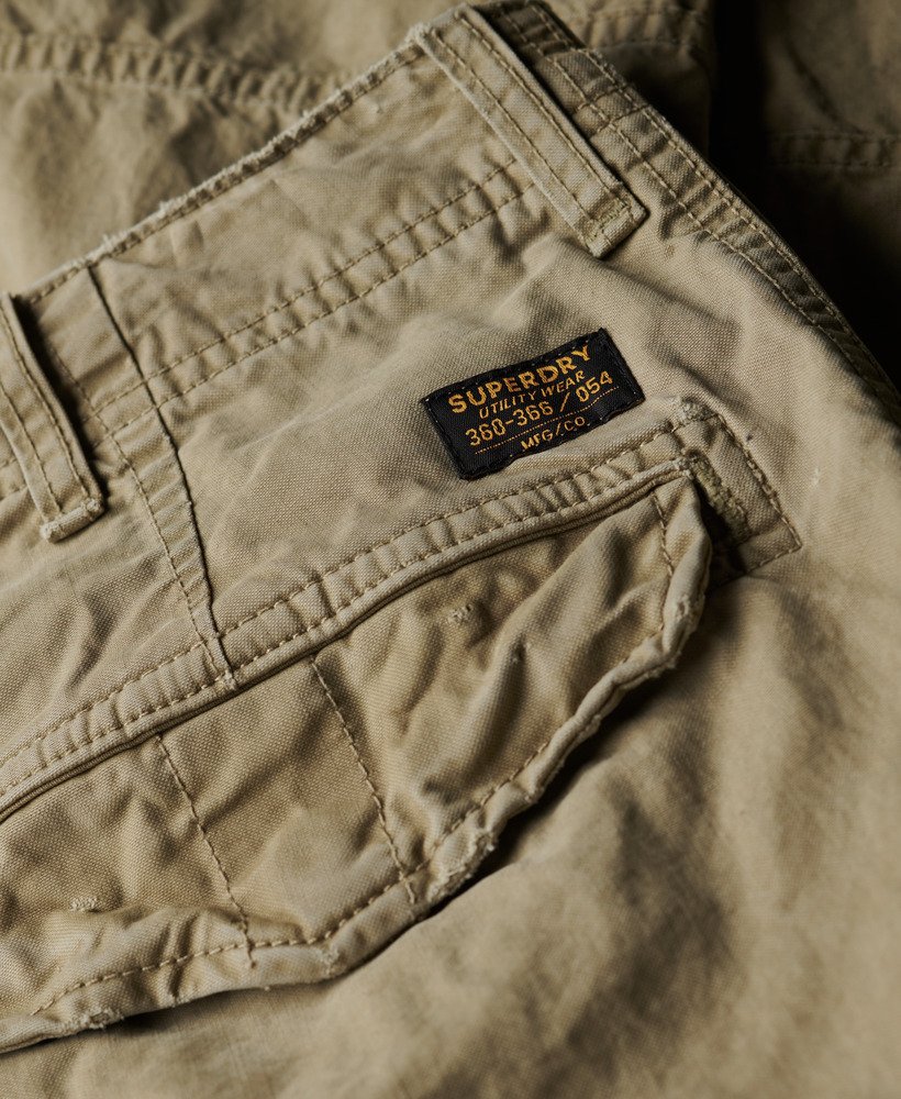 mens Organic Cotton Baggy Cargo Pants in Dress Beige | Superdry US