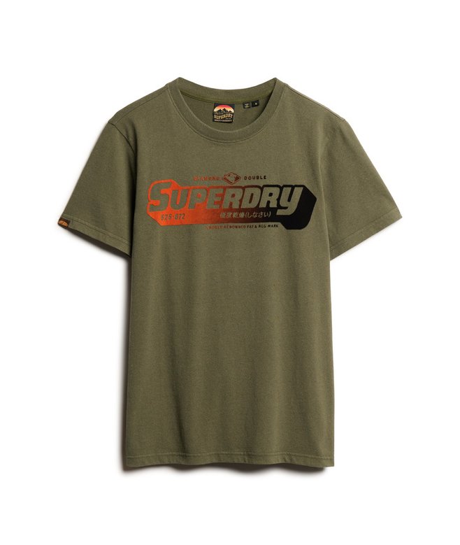 Flocked Fade Graphic T Shirt
