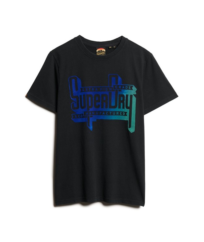 Flocked Fade Graphic T Shirt