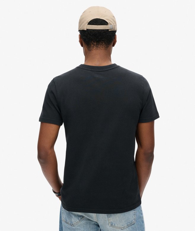 Flocked Fade Graphic T Shirt