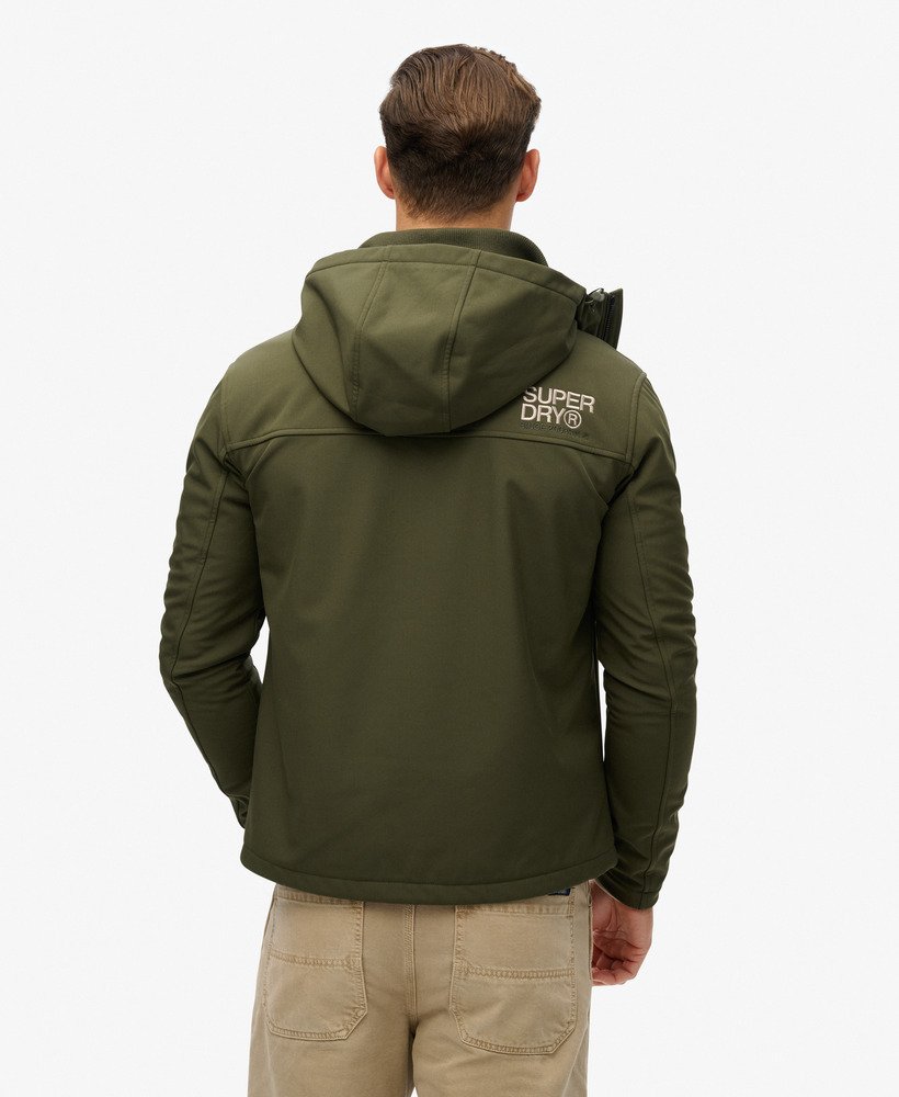 Kurtka typu softshell z kapturem Trekker Dział męski w militarny