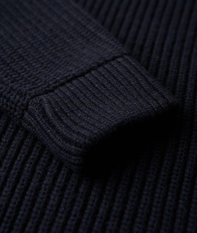 The Merchant Store - Textured Roll Neck Jumper