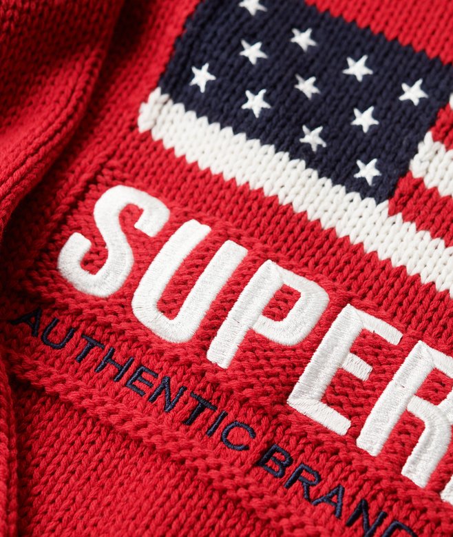 Americana Roll Neck Knit Jumper