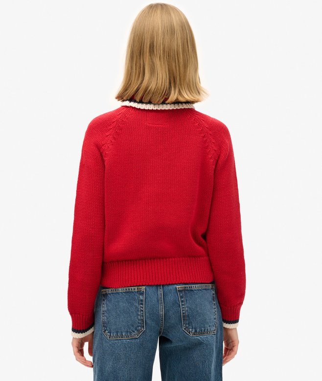 Americana Roll Neck Knit Jumper