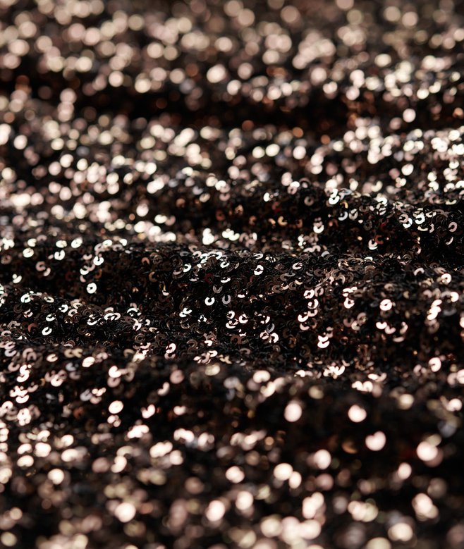 Sequin Wrap Mini Dress