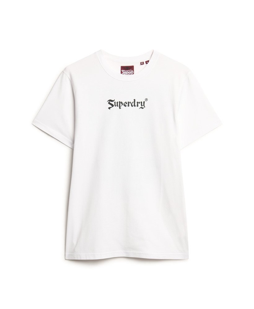 mens Retro Rock Graphic T-Shirt in OPTIC | Superdry CA-EN
