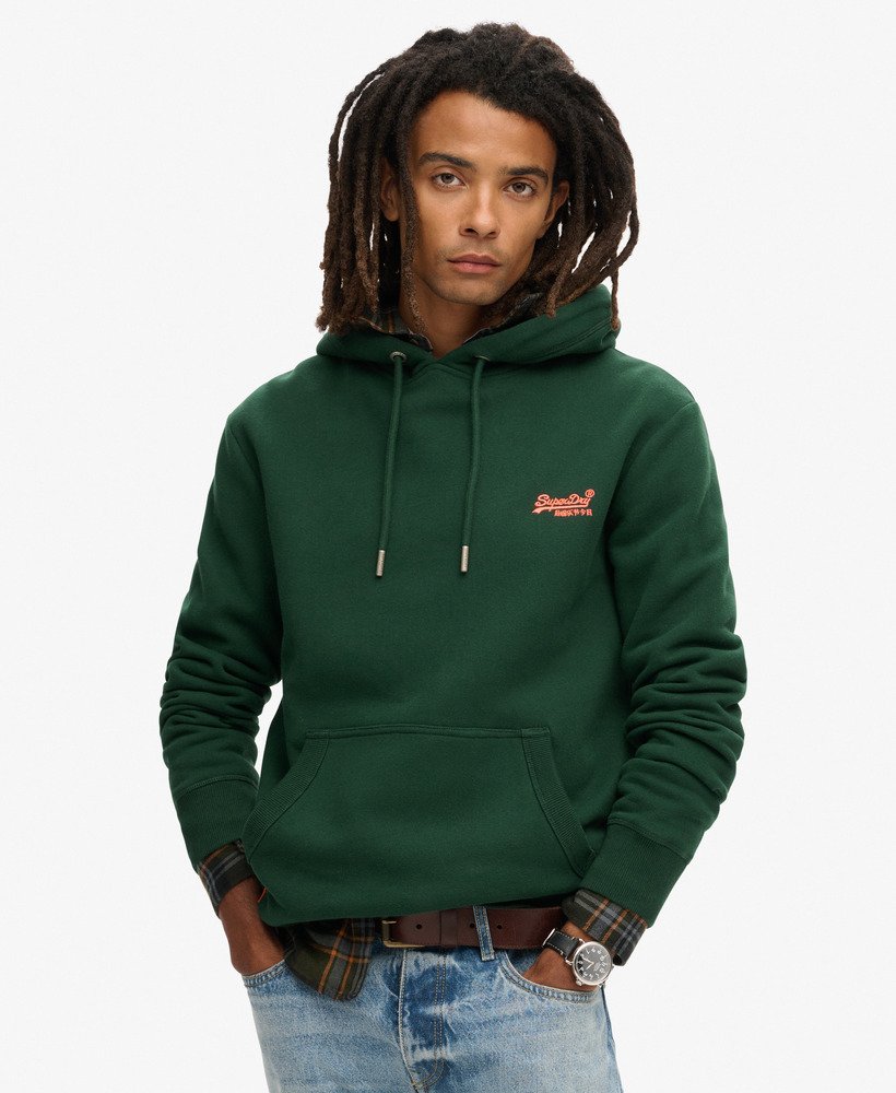 mens Essential Logo Hoodie in ENAMEL GREEN | Superdry US