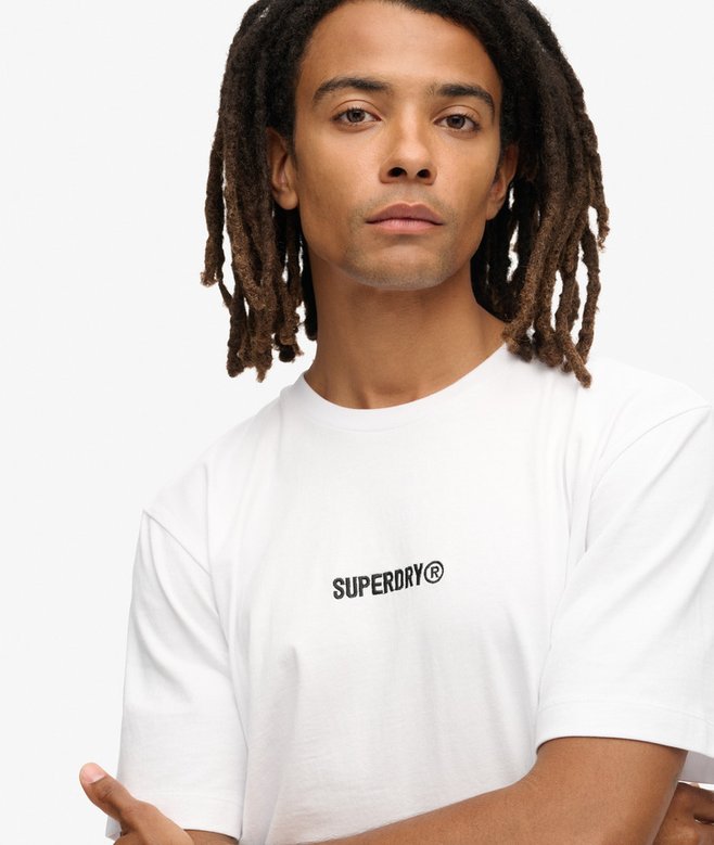Micro Logo Graphic Loose T-Shirt