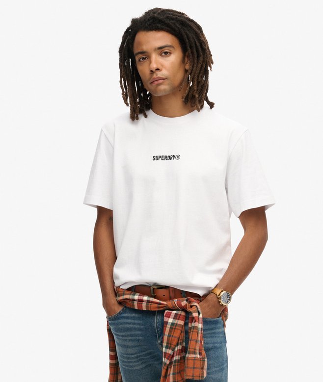 Micro Logo Graphic Loose T-Shirt