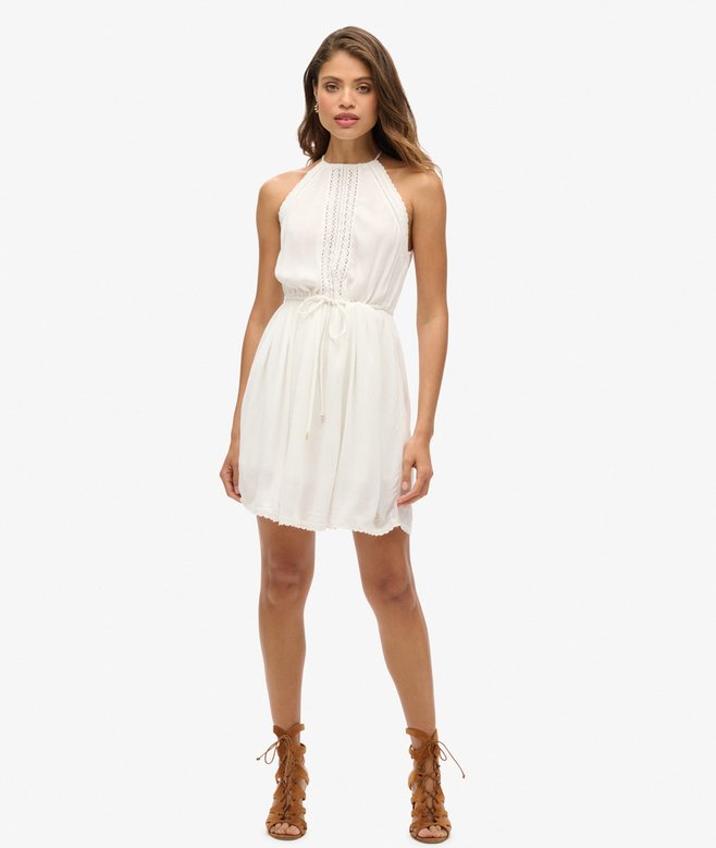 Ibiza Halter Neck Mini Dress