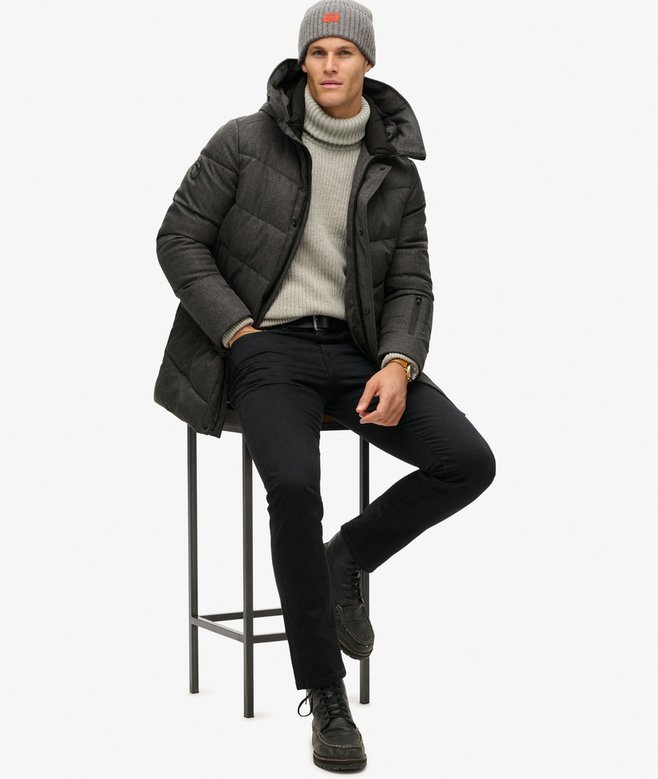 City Chevron Padded Coat