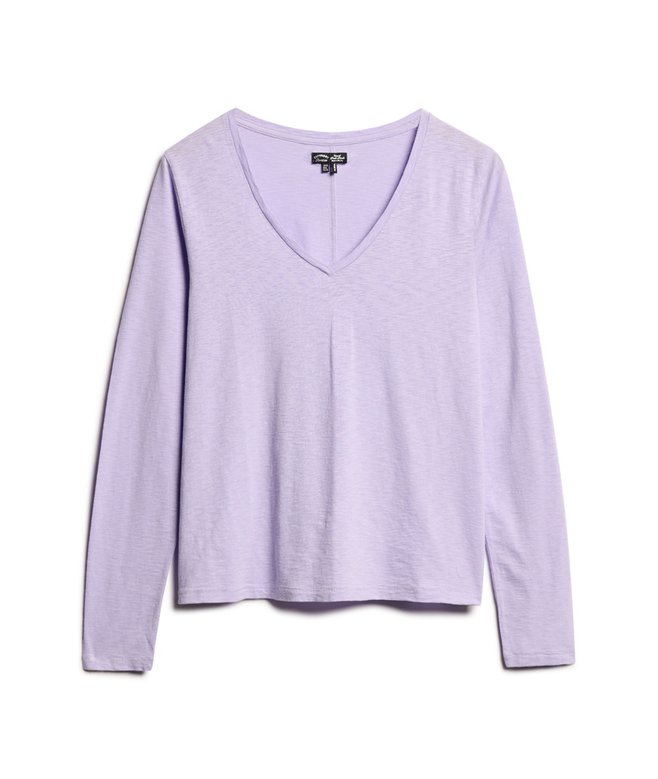 Long Sleeve V Neck Jersey Top