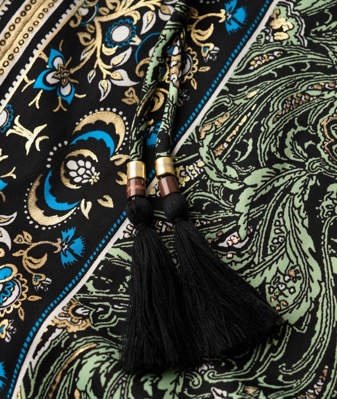 Paisley Print Maxi Dress