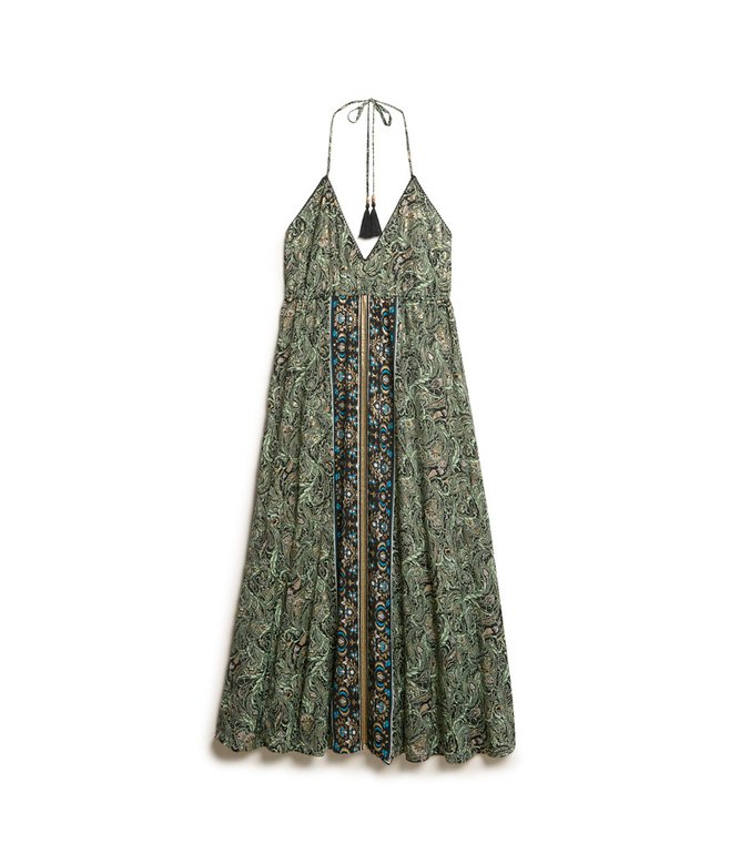 Paisley Print Maxi Dress