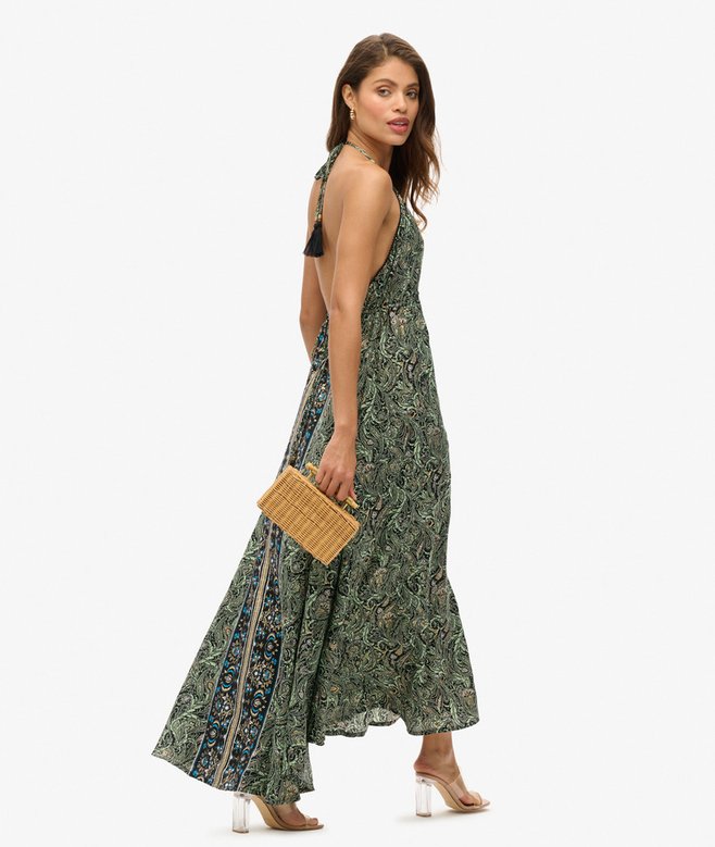Paisley Print Maxi Dress