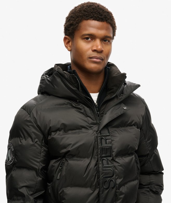 Hooded City Graphic Puffer Jacket